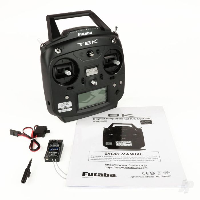 Futaba 6K 8-channel Air Radio with R3008SB Rx Mode 2