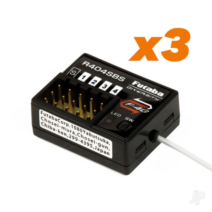 Futaba 10PX 10-channel Surface Radio with 3x R404SBS Receivers