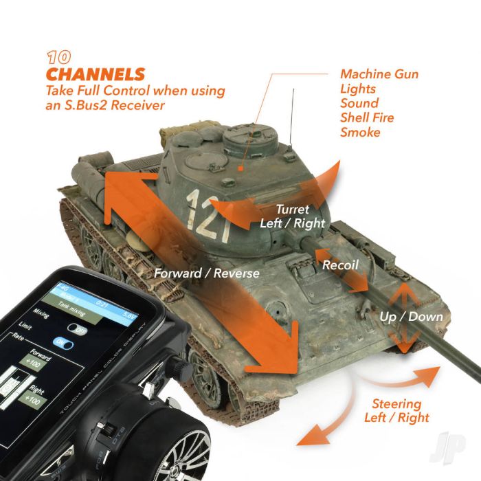 Futaba 10PX 10-channel Surface Radio with 3x R404SBS Receivers