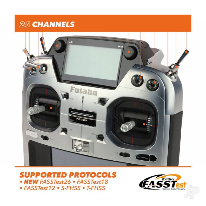 Futaba T26SZ 26-Channel Air Radio, Multi Mode w/ R7214SB Rx Transmitter System