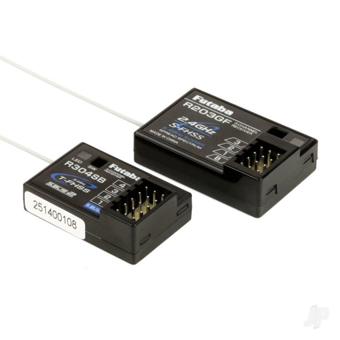 Futaba T3PV 3-Channel Surface Transmitter Radio w/ R203GF & R304SB Receivers