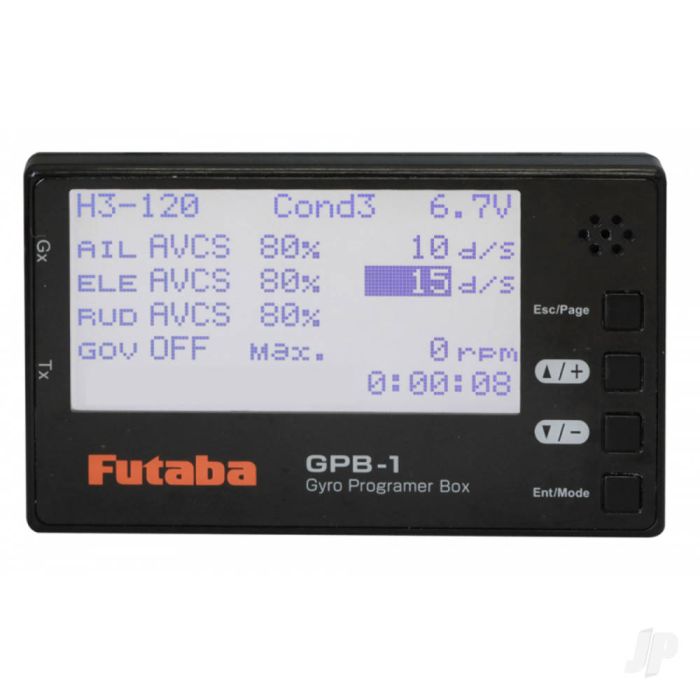 Futaba CGY760R-GPB1 3-Axis Helicopter Gyro, T-FHSS/FASSTest Rx and Governor with Programmer