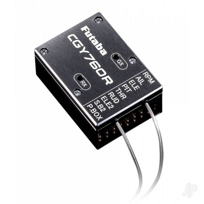 Futaba CGY760R-GPB1 3-Axis Helicopter Gyro, T-FHSS/FASSTest Rx and Governor with Programmer