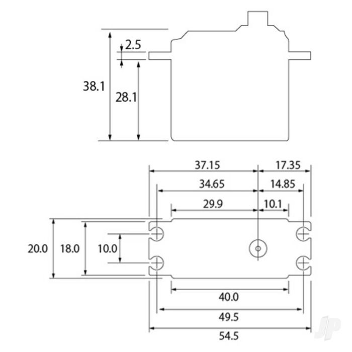 Futaba S-C300 Standard Digital Servo PWM/S.BUS2 9.6kg 0.12s 4.8V - 7.4V