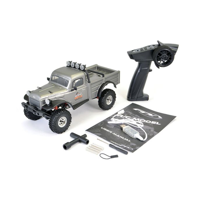 FTX 1:18 Outback Mini X Texan 4x4 RTR RC Rock Crawler Jeep Truck - Grey