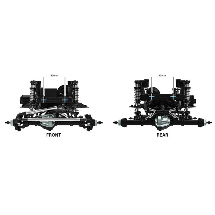 Gmade 1:10 GS02 TS Chassis Kit RC Jeep Truck Rock Crawler