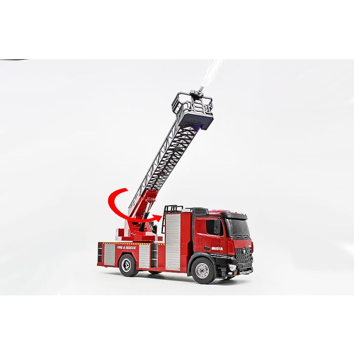 Huina RC Fire Engine Ladder Truck - Working Lights, Sound & Hose!