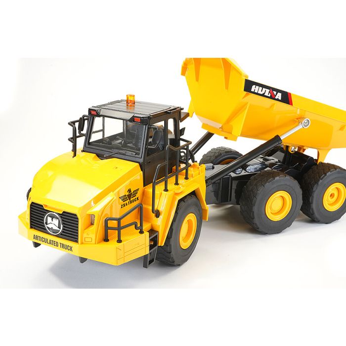 Huina 1:16 RC Articulated Dump Truck Tipper Lorry - 11 Function, LED Lights