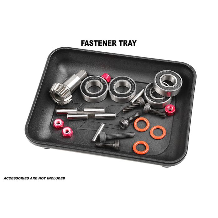 Corally 16 Piece RC Car Tool Set Kit - Drivers, pinion caddy, parts tray & more!
