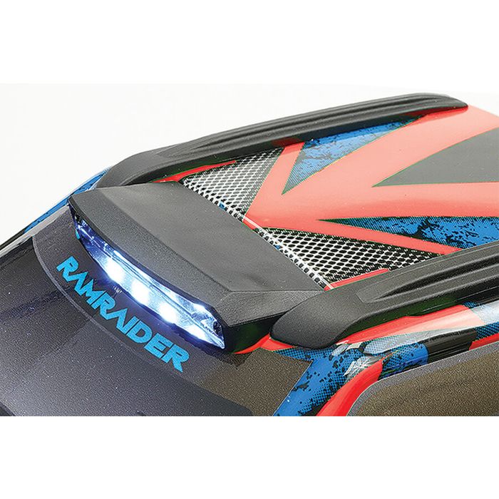 FTX 1:10 Ramraider Brushless 4x4 RTR RC Monster Truck w/LED Lights - Red/Blue