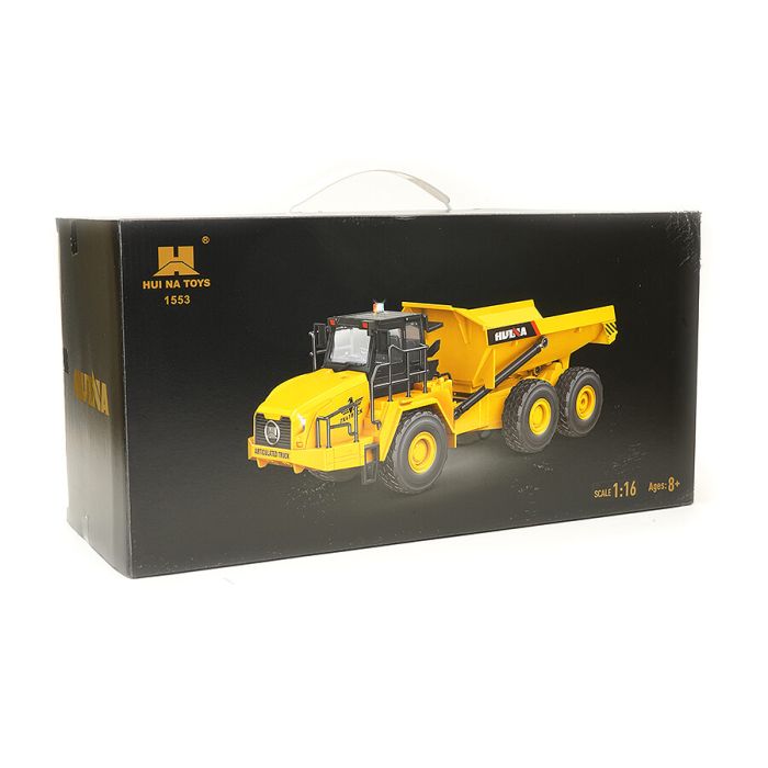 Huina 1:16 RC Articulated Dump Truck Tipper Lorry - 11 Function, LED Lights