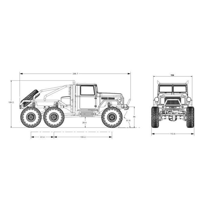 FTX 1:18 Outback Mini X Sixer 6x6 RC Trail Rock Crawer - Camo