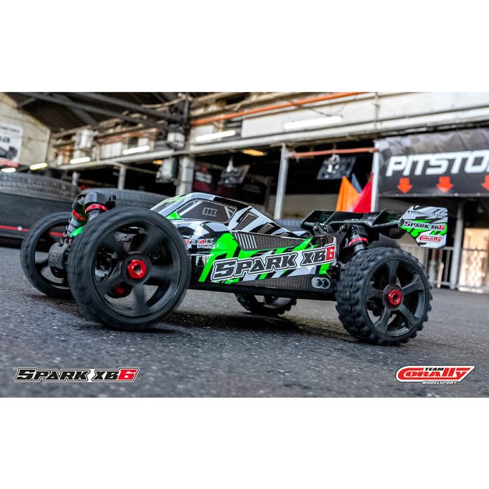 Corally Spark XB6 6S Brushless Basher ARTR (no Batt/Cgr) RC Buggy - Green