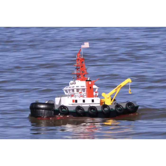 Henglong 1:50 Scale RC Tug Boat RTR with Working Water Cannon & Scale Detail