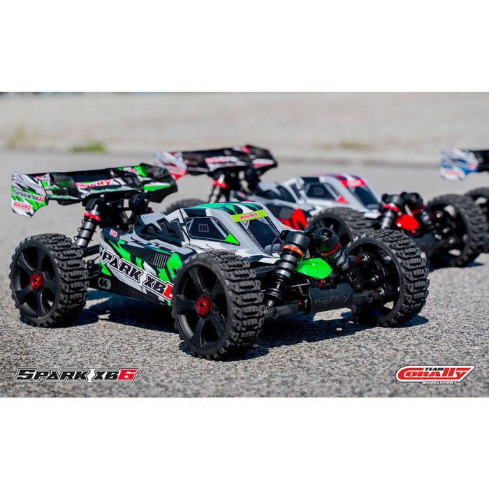 Corally Spark XB6 6S Brushless Basher ARTR (no Batt/Cgr) RC Buggy - Green