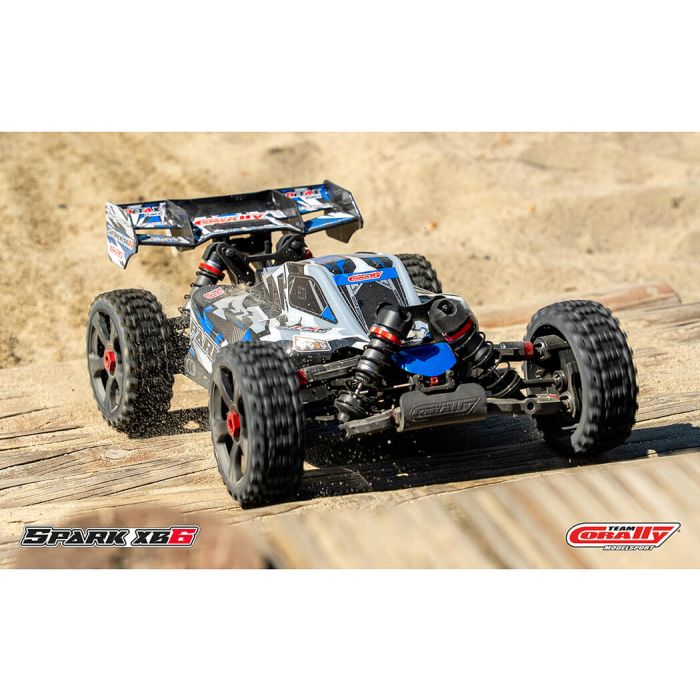Corally Spark XB6 6S Brushless Basher ARTR (no Batt/Cgr) RC Buggy - Blue