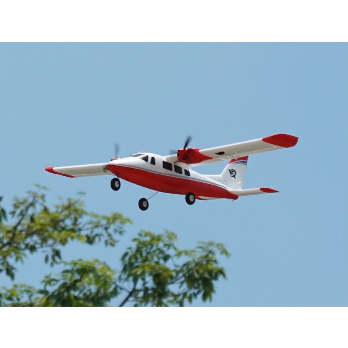 Xfly P68 Twin RC Plane (850mm) ARTF (no Tx/Rx/Batt/Cgr) - Red