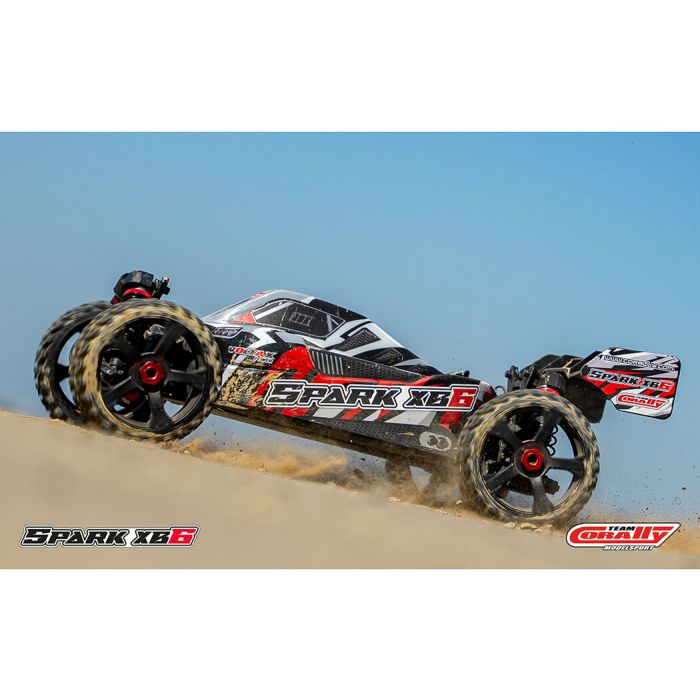 Corally Spark XB6 6S Brushless Basher ARTR (no Batt/Cgr) RC Buggy - Red