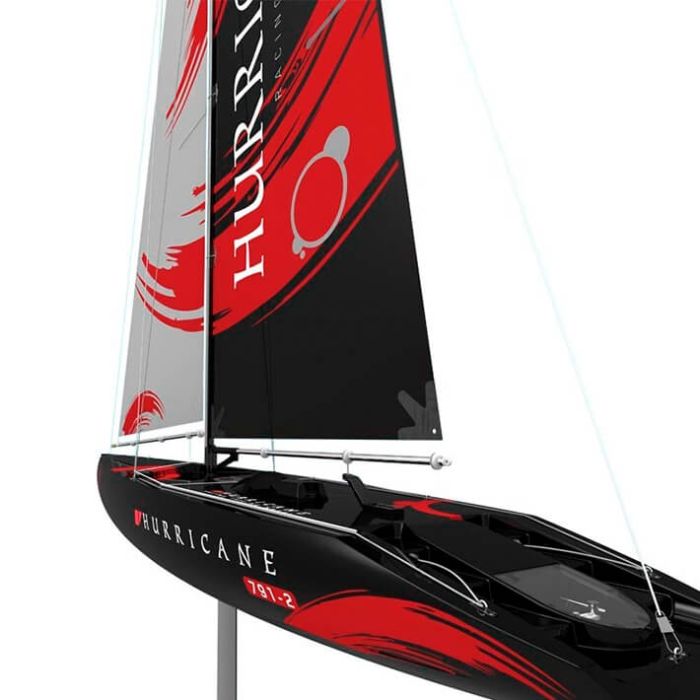 Volantex Racent Hurricane 1 Metre Sail Yacht Boat Ready To Sail