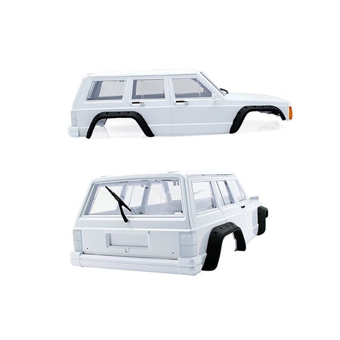 Fastrax 1/10 Rockee Jeep Cherokee XJ Hardbody w/Interior RC Car Body - White