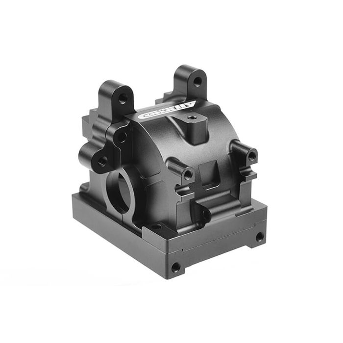 Corally Gearbox Case Set-Swiss Made 7075 T6 Black