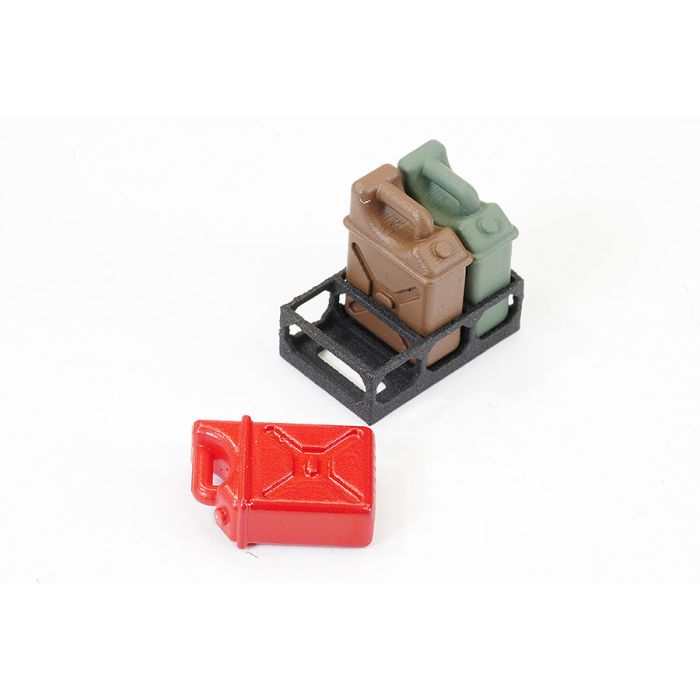 Fastrax 1/24th Oil Tank Set With Base (3pc) 14x9.8x5.4mm