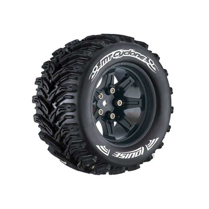 Louise RC MT-Cyclone 1/10 Soft (14mm Hex) Arrma Granite Wheels & Tyres (Pair)