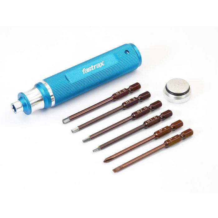 Fastrax 6-Piece Driver Hand Tool w/1.5/2.0/2.5/3.0mm/Phillips/Flat Bits