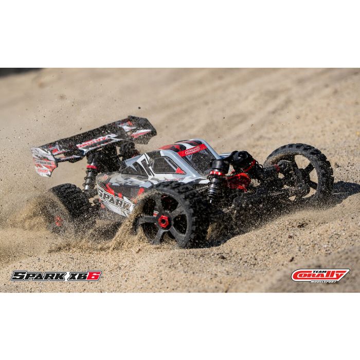 Corally Spark XB6 6S Brushless Basher ARTR (no Batt/Cgr) RC Buggy - Red