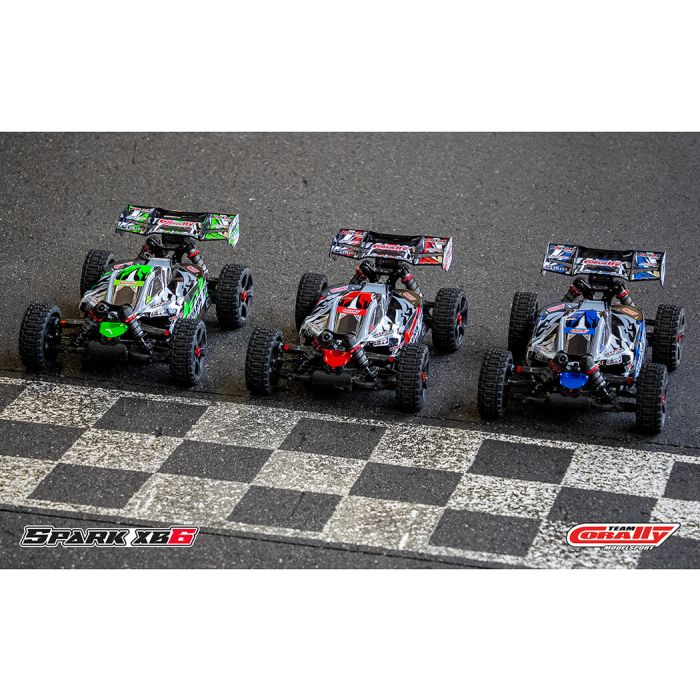 Corally Spark XB6 6S Brushless Basher ARTR (no Batt/Cgr) RC Buggy - Green