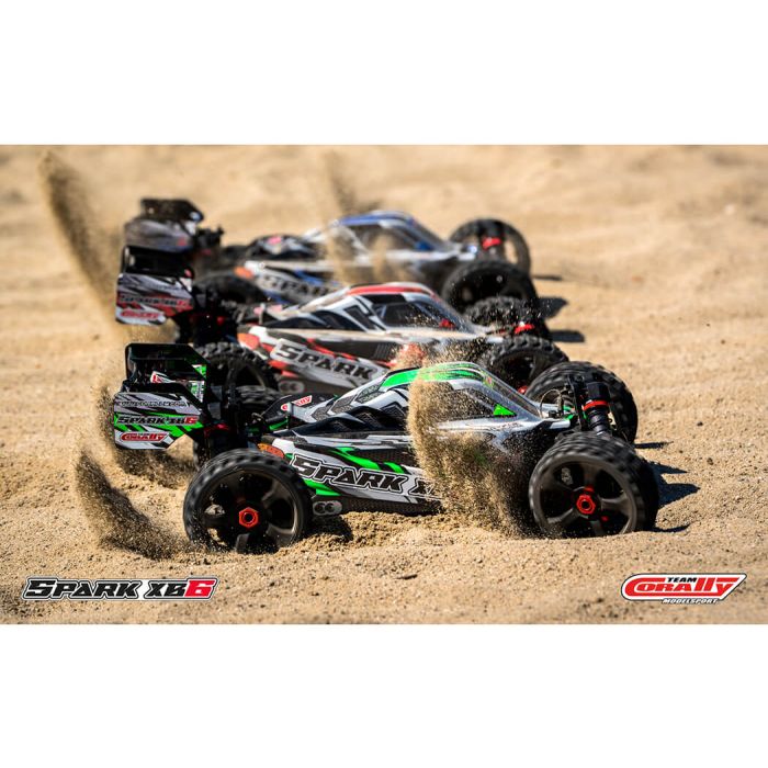 Corally Spark XB6 6S Brushless Basher ARTR (no Batt/Cgr) RC Buggy - Green
