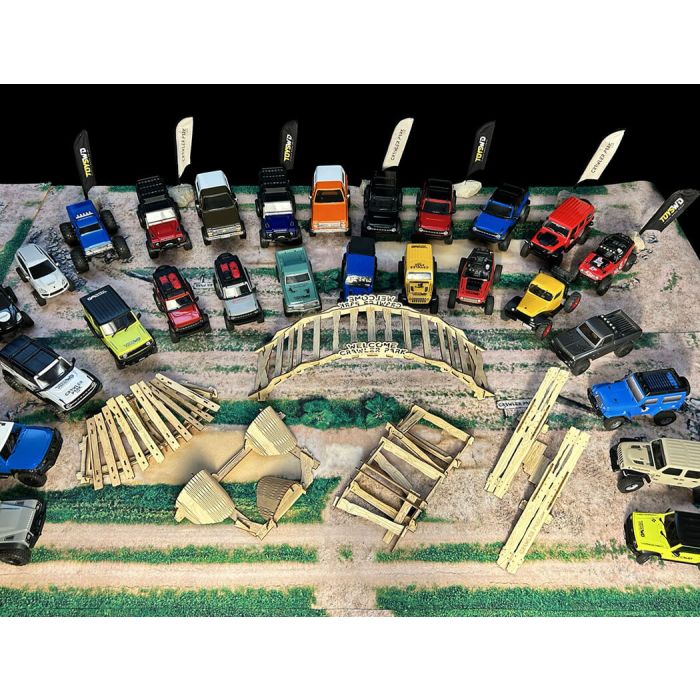 Crawler Park Welcome Kit 1/18 & 1/24 RC Car Track - 5 Obstacles