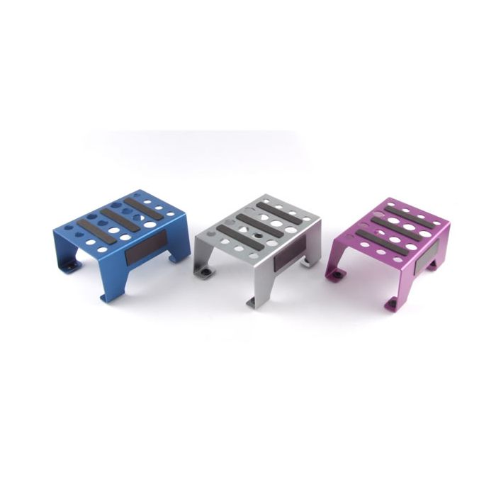 Fastrax Black Anodised Aluminium Car Pit Stand for RC Cars