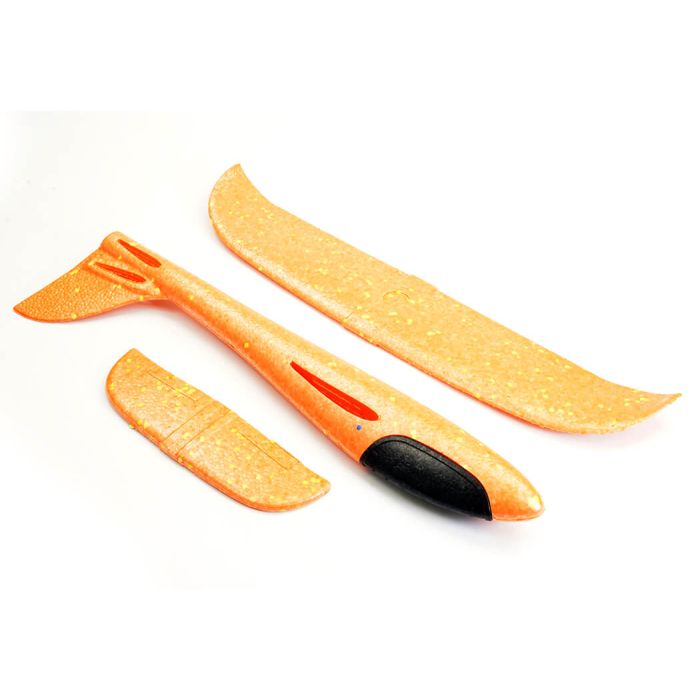 Mini Fox 480mm Free Flight EPP Hand Launch Foam Chuck Glider - Orange