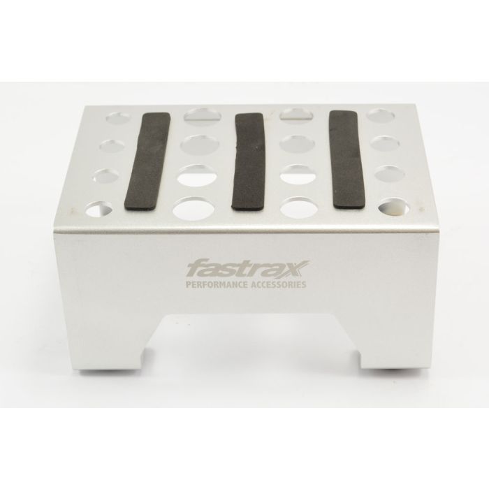 Fastrax Silver Anodised Aluminium Car Pit Stand for RC Cars