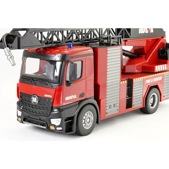 Huina RC Fire Engine Ladder Truck - Working Lights, Sound & Hose!