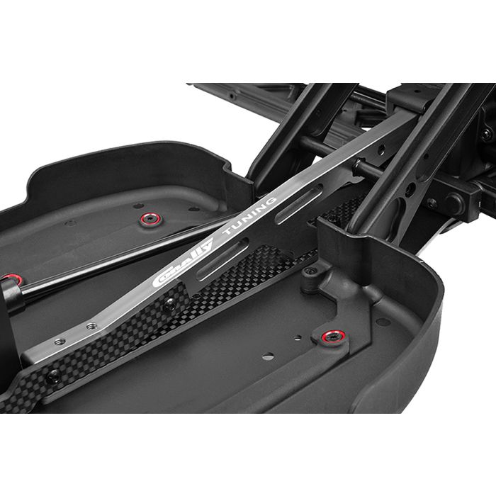 Corally Chassis Brace XTR Rear Aluminium - Titanium