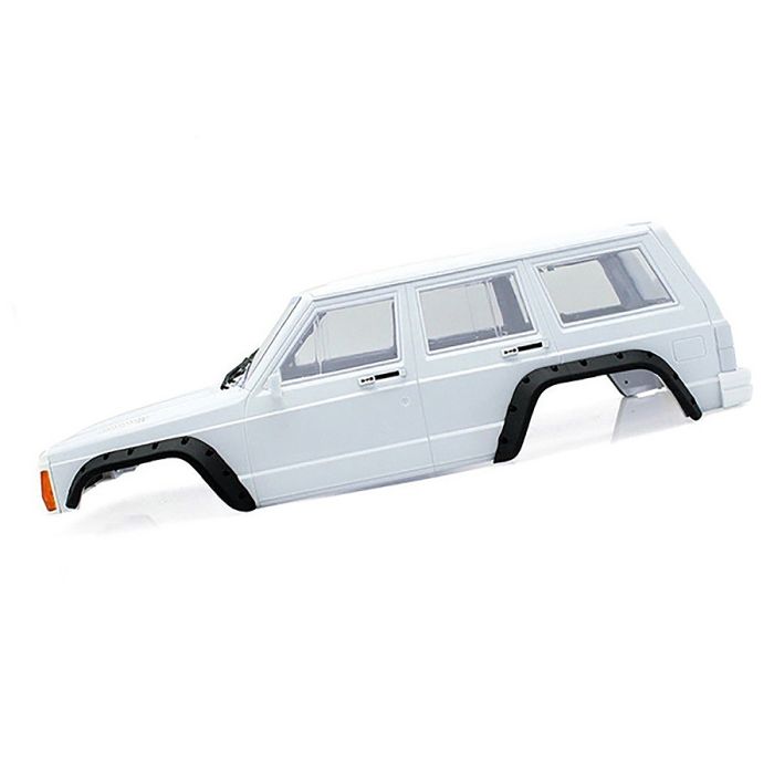 Fastrax 1/10 Rockee Jeep Cherokee XJ Hardbody w/Interior RC Car Body - White