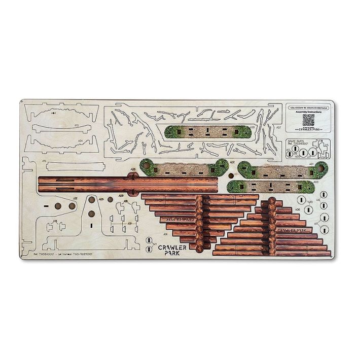 Crawler Park Seesaw Obstacle – 1/24 & 1/18 RC Car Off Road Track Circuit