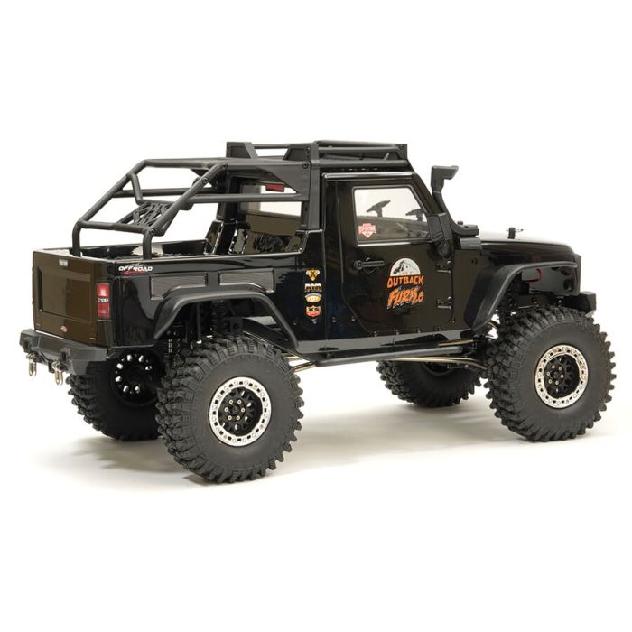 FTX 1:10 Outback Fury 2.0 4X4 RTR RC Trail Crawler Truck w/ Lights - Black