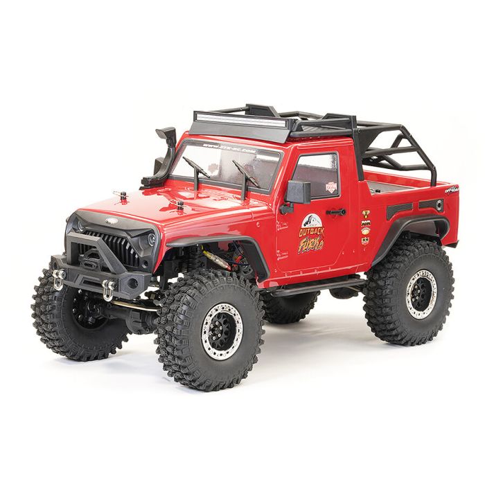FTX 1:10 Outback Fury 2.0 4X4 RTR RC Trail Crawler Truck w/ Lights - Red