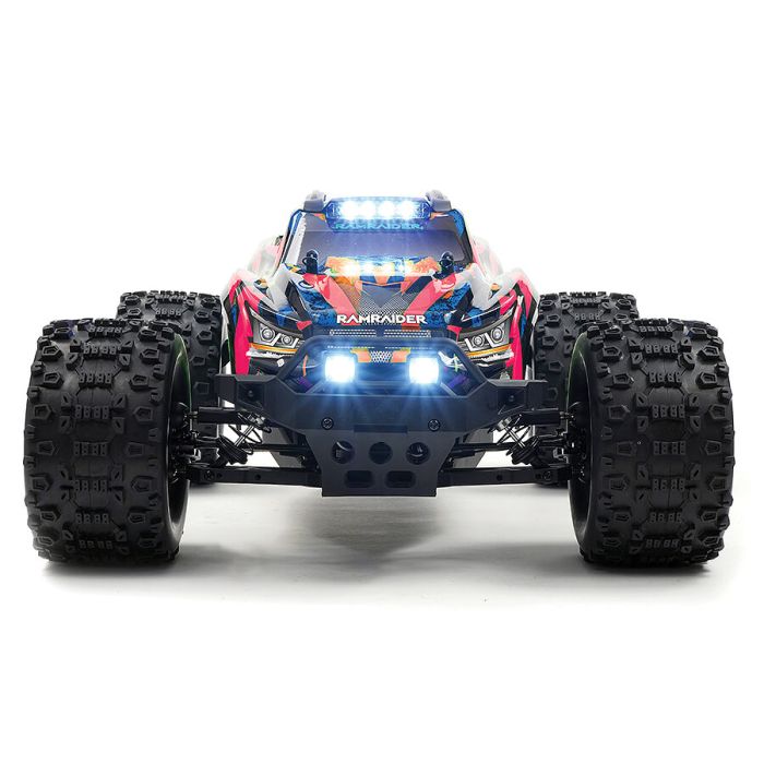 FTX 1:10 Ramraider Brushless 4x4 RTR RC Monster Truck w/LED Lights - Red/Blue