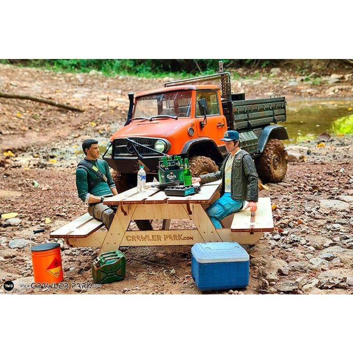 Crawler Park 1/10 Scale RC Wooden Model Picnic Table