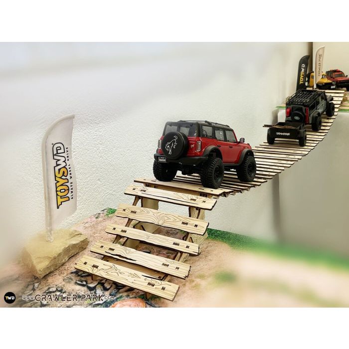 Crawler Park 1/18 & 1/24 Scale RC Truck Bridge Obstacle Extension Kit