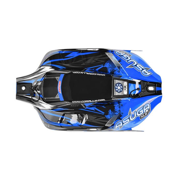 Corally Polycarbonate Body Asu Ga XLR Painted Blue Cut 1 Pc