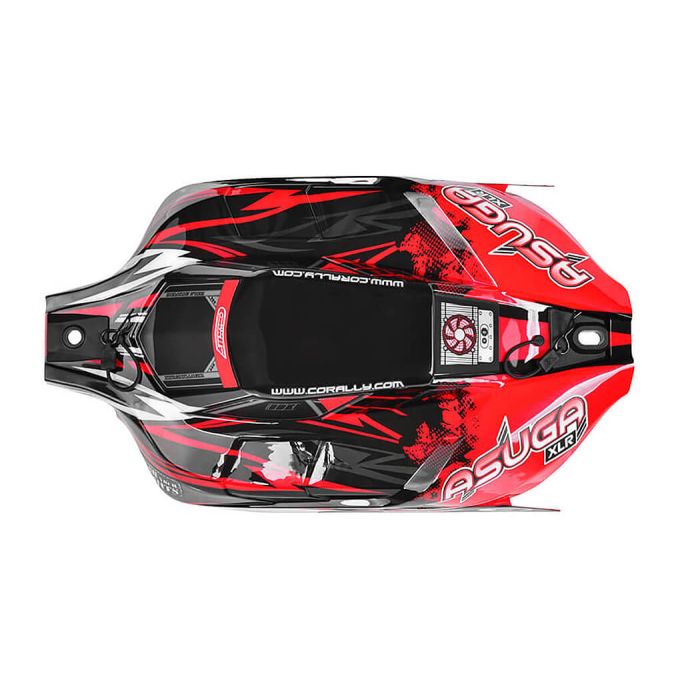 Corally Polycarbonate Body Asuga XLR Painted Red Cut 1 Pc