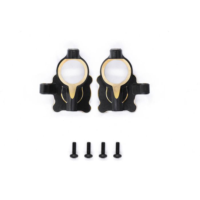 Fastrax FCX24 Black Brass Steering Arm Housing (2pc)