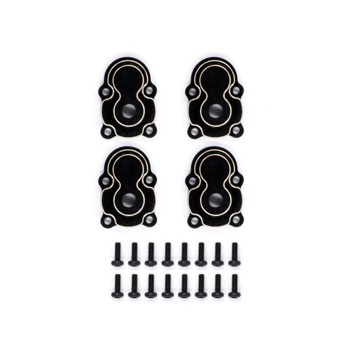 Fastrax FCX24 Black Brass Axle Housing Covers (4pc)