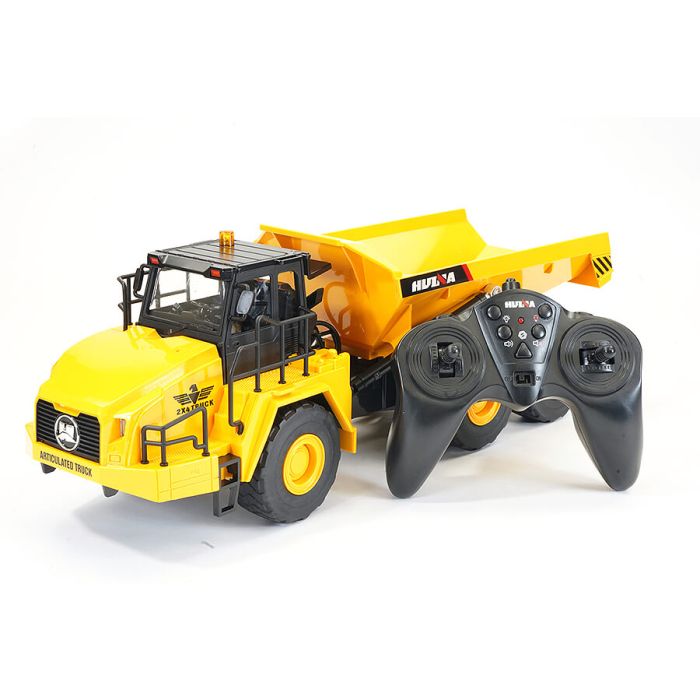 Huina 1:16 RC Articulated Dump Truck Tipper Lorry - 11 Function, LED Lights