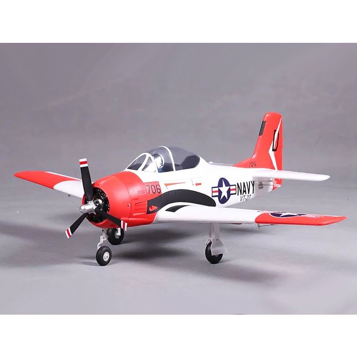 FMS T-28 Trojan (800mm) ARTF (no Tx/Rx/Batt/Cgr) RC Model Plane - Red